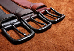 Genuine Leather Mens Leather Men Brown Black Belt for Men Cool Leather Belt