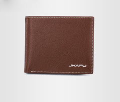 Genuine Leather Mens Cool Slim Leather Wallet Men Small Wallets Bifold for Men