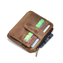 Cool Leather Mens Wallet Slim Wallet Card Front Pocket Wallet for Men - iwalletsmen