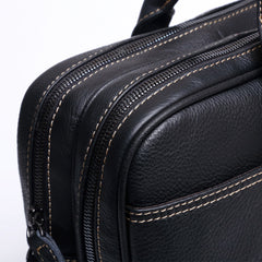 Genuine Leather Mens Cool Messenger Bag Briefcase Chest Bag Bike Bag Cycling Bag for men