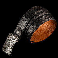 Handmade Genuine Leather Mens Belt Custom Cool Leather Men Black Belt for Men