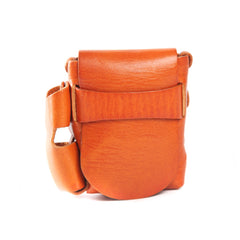 Handmade Brown Leather Mens Cigarette Case Cigarette Holder Belt Pouch with Belt Loop for Men - iwalletsmen