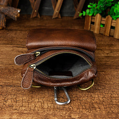 Leather Belt Pouch Mens Small Cases Waist Bag Hip Pack Belt Bag Fanny Pack Bumbag for Men