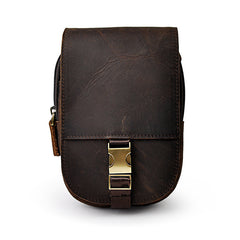 Leather Belt Pouch Mens Small Cases Waist Bag Hip Pack Belt Bag Fanny Pack Bumbag for Men