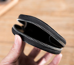 Handmade Leather Mens Cool Change Coin Wallet Coin Holder Coin Pouch Case for Men