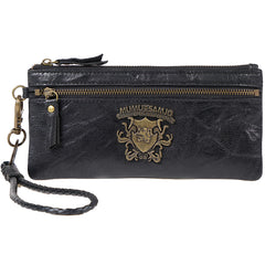 Handmade Leather Mens Chain Biker Wallet Cool Leather Wallet Wrist Wallets for Men - iwalletsmen