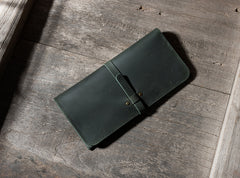 Handmade Leather Mens Clutch Wallet Cool Leather Wallet Long Phone Wallets for Men - iwalletsmen