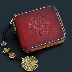Handmade Leather Mens Chain Biker Wallet Cool Leather Wallet Small Wallets for Men - iwalletsmen