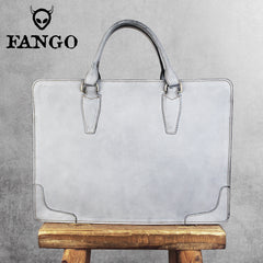 Handmade Leather Mens Cool Messenger Bag Briefcase Chest Bag Bike Bag Cycling Bag for men
