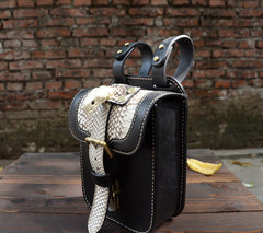 Handmade Biker Leather Belt Pouch Mens Cases Waist Bag Hip Pack Belt Bag Fanny Pack Bumbag for Men