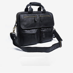 Genuine Leather Mens Cool Messenger Bag Briefcase Chest Bag Bike Bag Cycling Bag for men