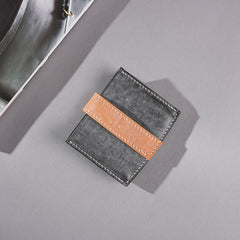 Handmade Leather Mens Cool billfold Wallet Card Holder Small Card Slim Wallets for Men