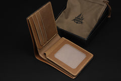 Handmade Leather Tooled World of Warcraft Lich King Mens billfold Wallet Cool Leather Wallet Slim Wallet for Men
