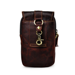 Leather Belt Pouch Mens Small Cases Waist Bag Hip Pack Belt Bag Fanny Pack Bumbag for Men