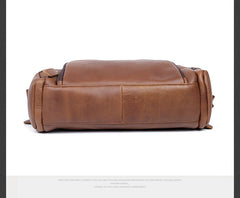 Genuine Leather Mens Messenger Bag Cool Weekender Bag Travel Bag Duffle Bags Overnight Bag Holdall Bag for men