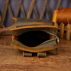 Leather Belt Pouch Mens Small Cases Waist Bag Hip Pack Belt Bag Fanny Pack Bumbag for Men