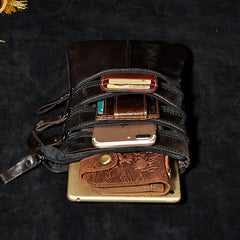 Leather Belt Pouch Mens Small Cases Waist Bag Hip Pack Belt Bag Fanny Pack Bumbag for Men