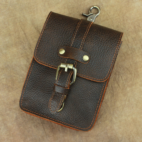 Cool Leather Cell Phone HOLSTER Belt Pouches for Men Waist Bag BELT BAG For Men - iwalletsmen