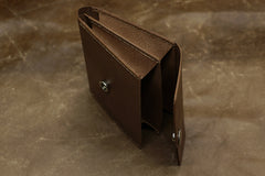 Handmade Leather Mens Cool billfold Wallet Card Holder Small Card Slim Wallets for Men