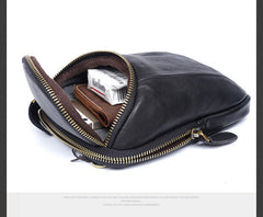 Leather Belt Pouch Mens Small Cases Waist Bag Hip Pack Belt Bag Fanny Pack Bumbag for Men