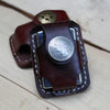 Cool Mens Leather Zippo Lighter Pouches with Loop Biker Zippo lighter case with Clip - iwalletsmen