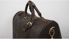 Cool Leather Mens Weekender Bags Vintage Travel Bags Duffle Bag for Men - iwalletsmen