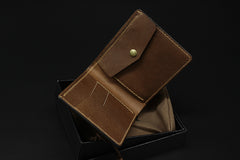 Handmade Leather Tooled Hobbit2 Mens billfold Wallet Cool Leather Wallet Slim Wallet for Men