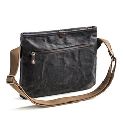 Canvas Mens Cool Small Messenger Bag iPad Bag Chest Bag Bike Bag Cycling Bag for men