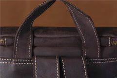 Genuine Leather Mens Cool Backpack Sling Bag Large Coffee Travel Bag Hiking Bag for men