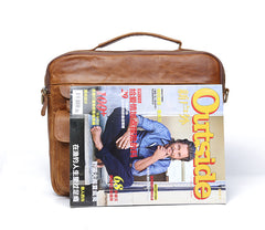 Genuine Leather Mens Cool Messenger Bag Chest Bag Bike Bag Cycling Bag for men