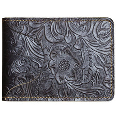 Leather ID Card Wallet Womens ID Card Holder Wallet Mens Leather Wallet For ID Cards