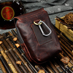 Leather Belt Pouch Mens Small Cases Waist Bag Hip Pack Belt Bag Fanny Pack Bumbag for Men
