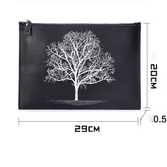 Handmade Leather Mens Clutch Cool Slim Wallet Zipper Clutch Wristlet Wallet for Men - iwalletsmen