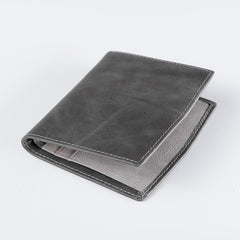 Handmade Leather Mens Cool Slim Leather Wallet Men Small Wallets Bifold for Men