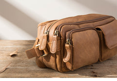 Leather Mens FANNY PACK MENS WAIST BAG HIP PACK BELT BAG FOR MEN - iwalletsmen