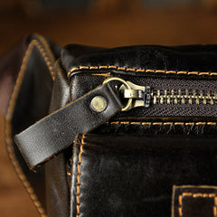 Leather Fanny Pack Mens Waist Bag Hip Pack Belt Bag Bumbag for Men