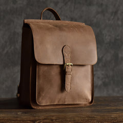 Handmade Leather Mens Cool Backpack Sling Bag Large Travel Bag Hiking Bag for men