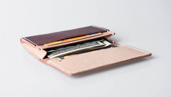 Handmade Leather Mens Cool billfold Wallet Card Holder Small Card Slim Wallets for Men