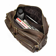 Genuine Leather Mens Cool Messenger Bag Work Bag Satchel Bag Briefcase Bag for men