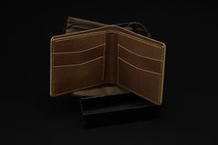 Handmade Leather Tooled Hobbit2 Mens billfold Wallet Cool Leather Wallet Slim Wallet for Men