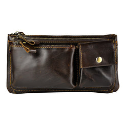 Leather Fanny Pack Mens Waist Bag Hip Pack Belt Bag Bumbag for Men