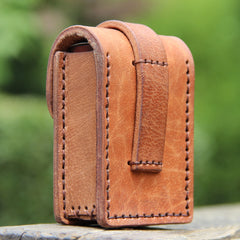 Cool Leather Mens Cigarette Case with Belt Loop Handmade Cigarette Holder for Men - iwalletsmen