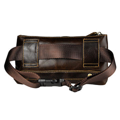 Leather Fanny Pack Mens Waist Bag Hip Pack Belt Bag Bumbag for Men