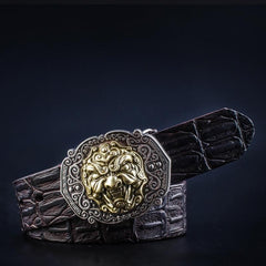 Handmade Genuine Leather Punk Rock Chinese Monster Mens Cool Men Biker Trucker Leather Belt