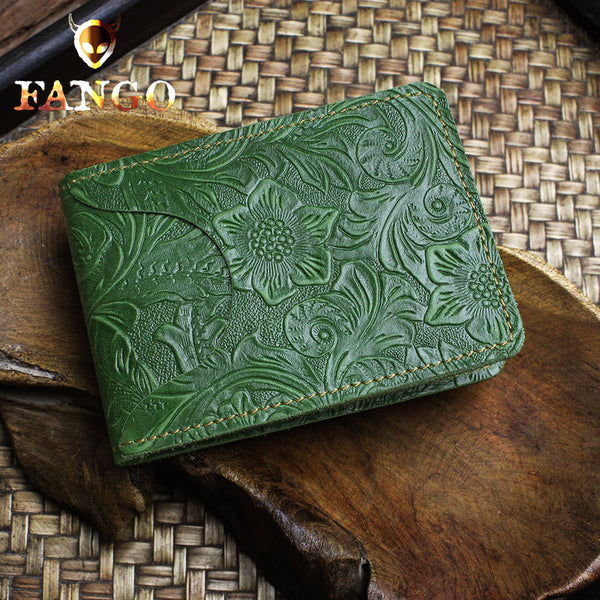 Leather ID Card Wallet Womens ID Card Holder Wallet Mens Leather Wallet For ID Cards