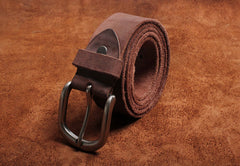 Genuine Leather Mens Leather Men Brown Black Belt for Men Cool Leather Belt