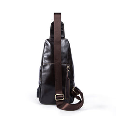 Leather Cool Chest Bag Sling Bag Sling Crossbody Bag Sling Travel Bag Hiking Bag For Mens - iwalletsmen