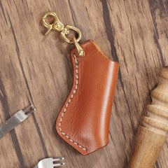Cool Mens Leather disposable Lighter Case with Loop lighter Holder with clips - iwalletsmen