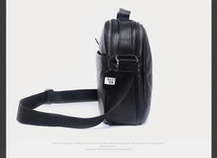 Genuine Leather Mens Cool Messenger Bag Chest Bag Bike Bag Cycling Bag for men