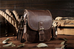 Leather Belt Pouch Mens Small Cases Waist Bag Hip Pack Belt Bag Fanny Pack Bumbag for Men